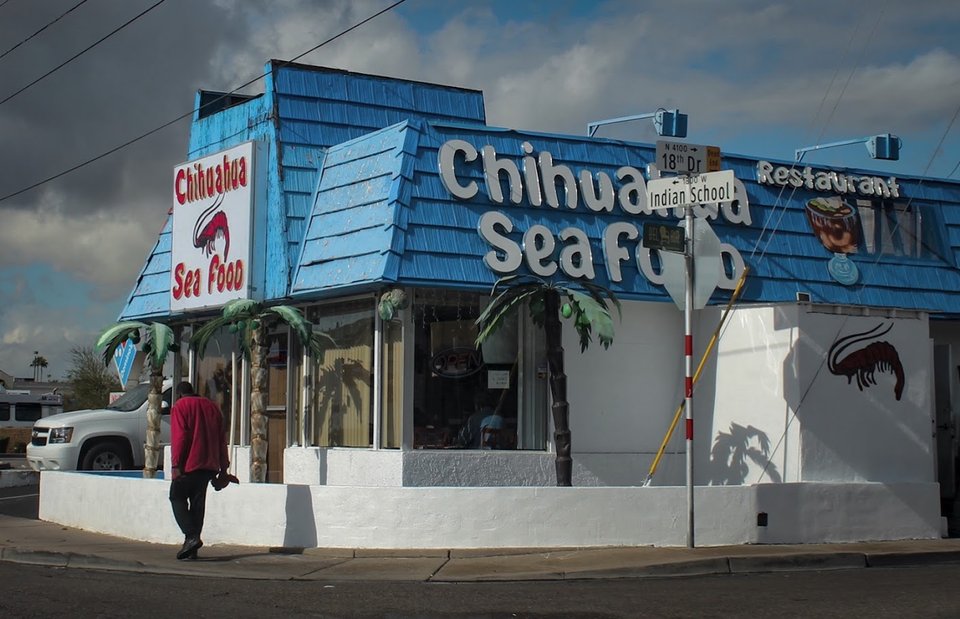 Chihuahua Seafood Restaurant exterior in Phoenix
