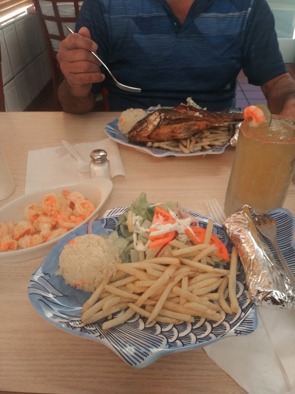 Garlic Shrimp Platter