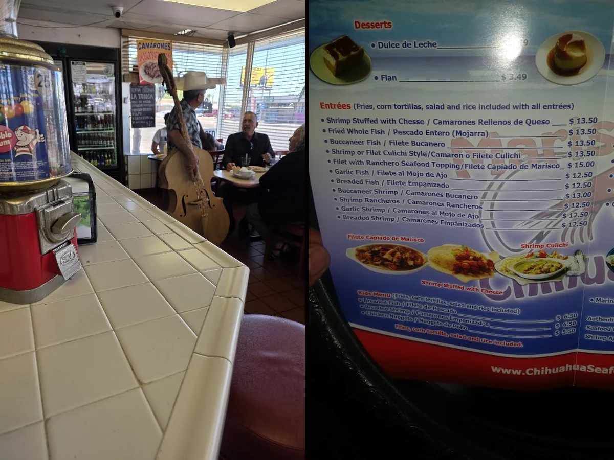 Casual dining room with table service